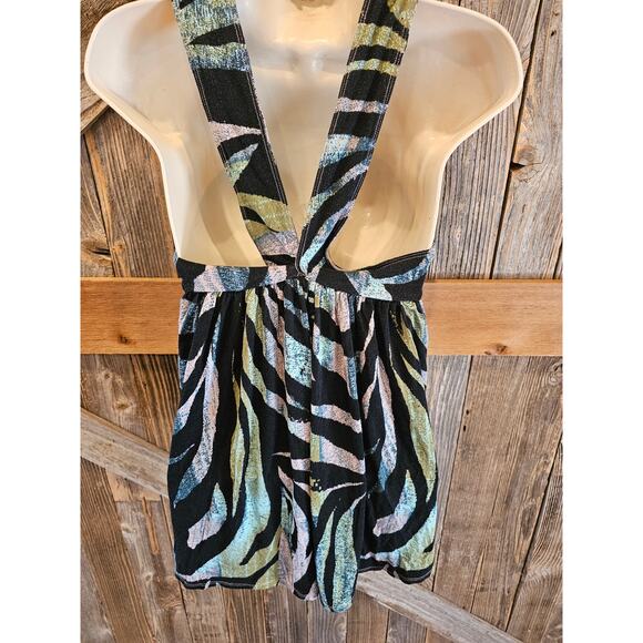 We the free people size XS boho flirty summer retro tank boho ombre zebra - Picture 5 of 10
